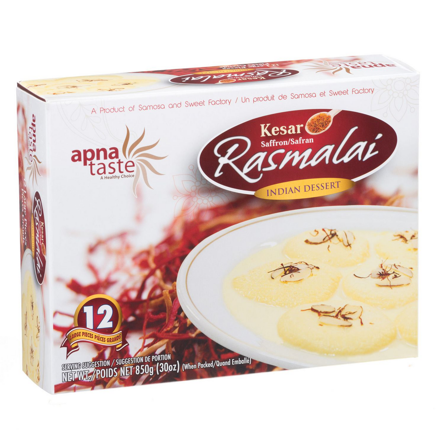 AP-Kesar Rasmalai 12pcs