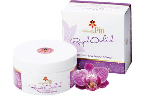 Naturally Fiji Coconut Spa Sugar Scrub Royal Orchid 200ml x 1 (Single Unit)