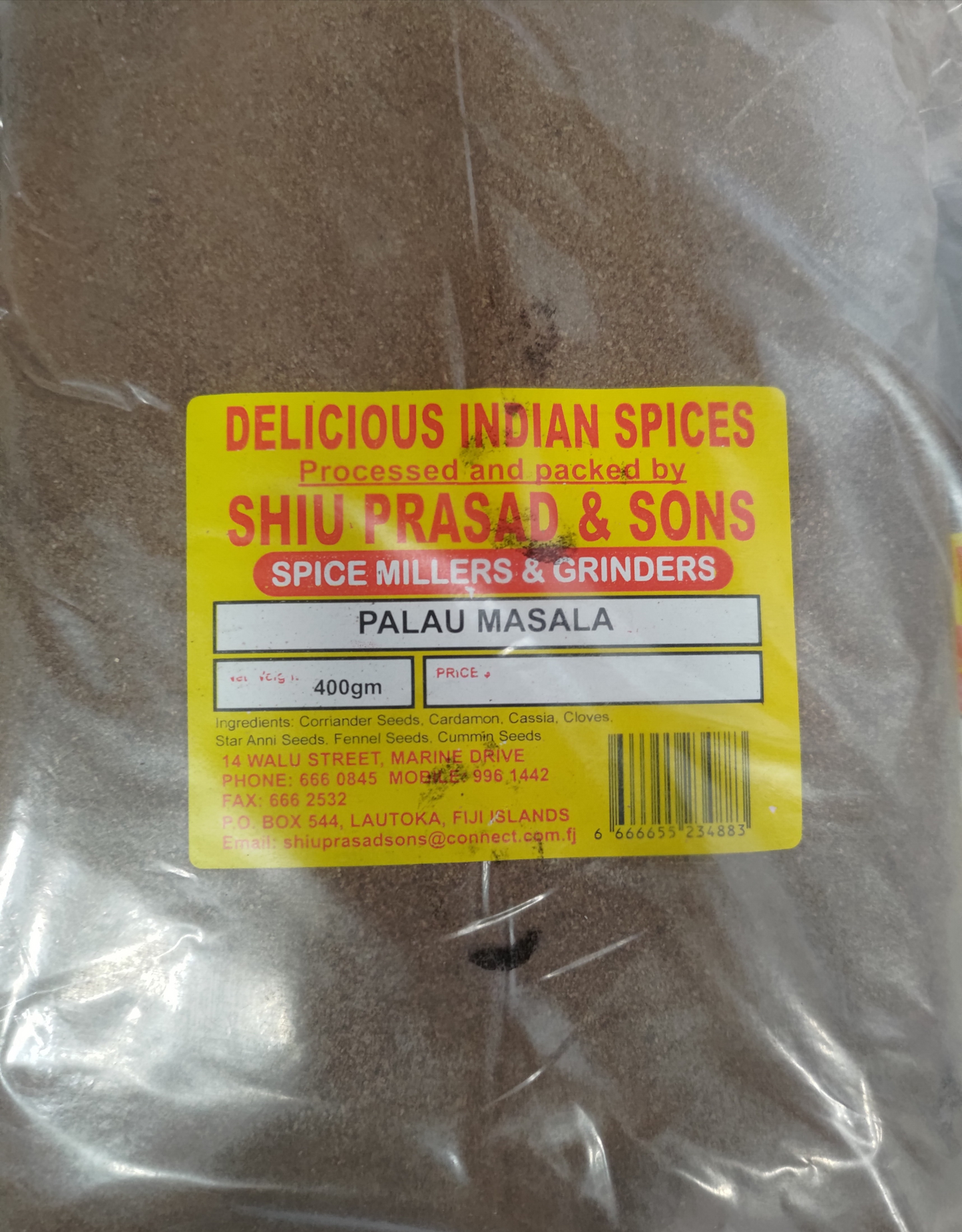 S-Shiu Prasad Palau Masala 400g