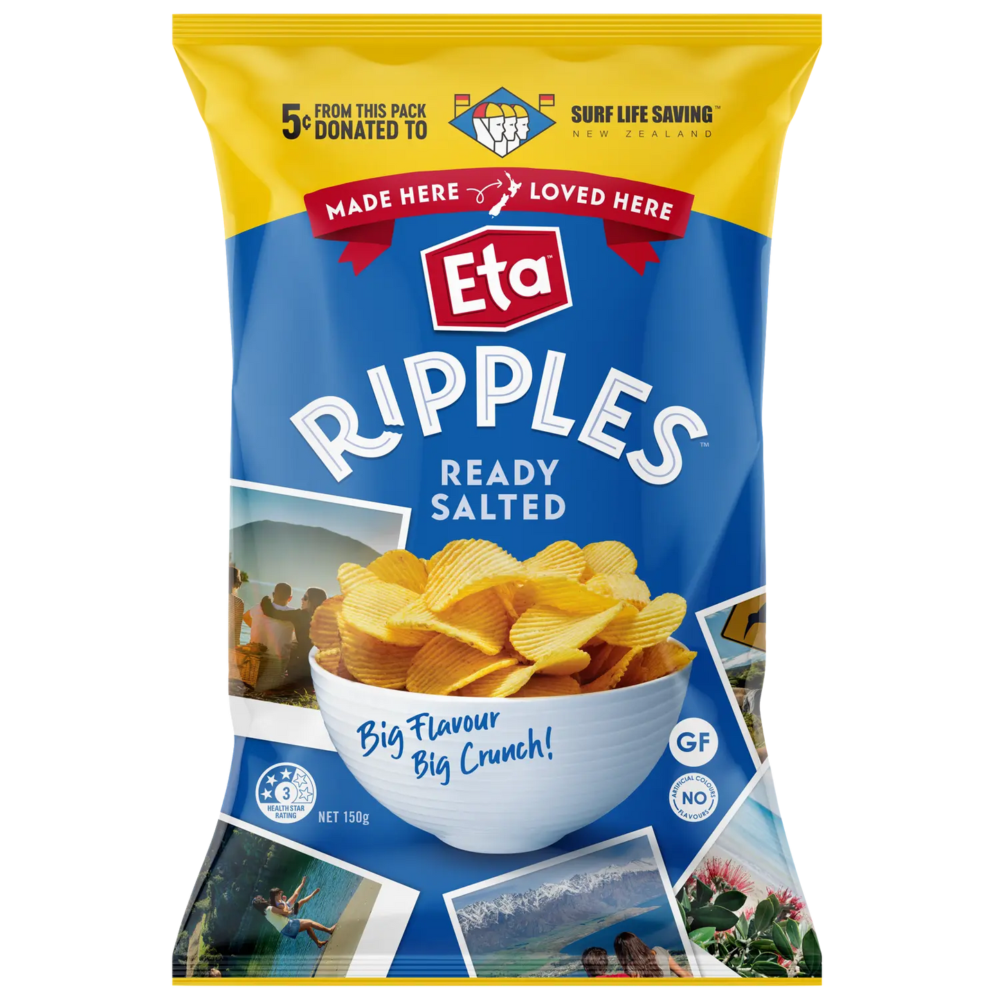 ETA Ripples Ready Salted 150g x12 - Vinays Food - ETA