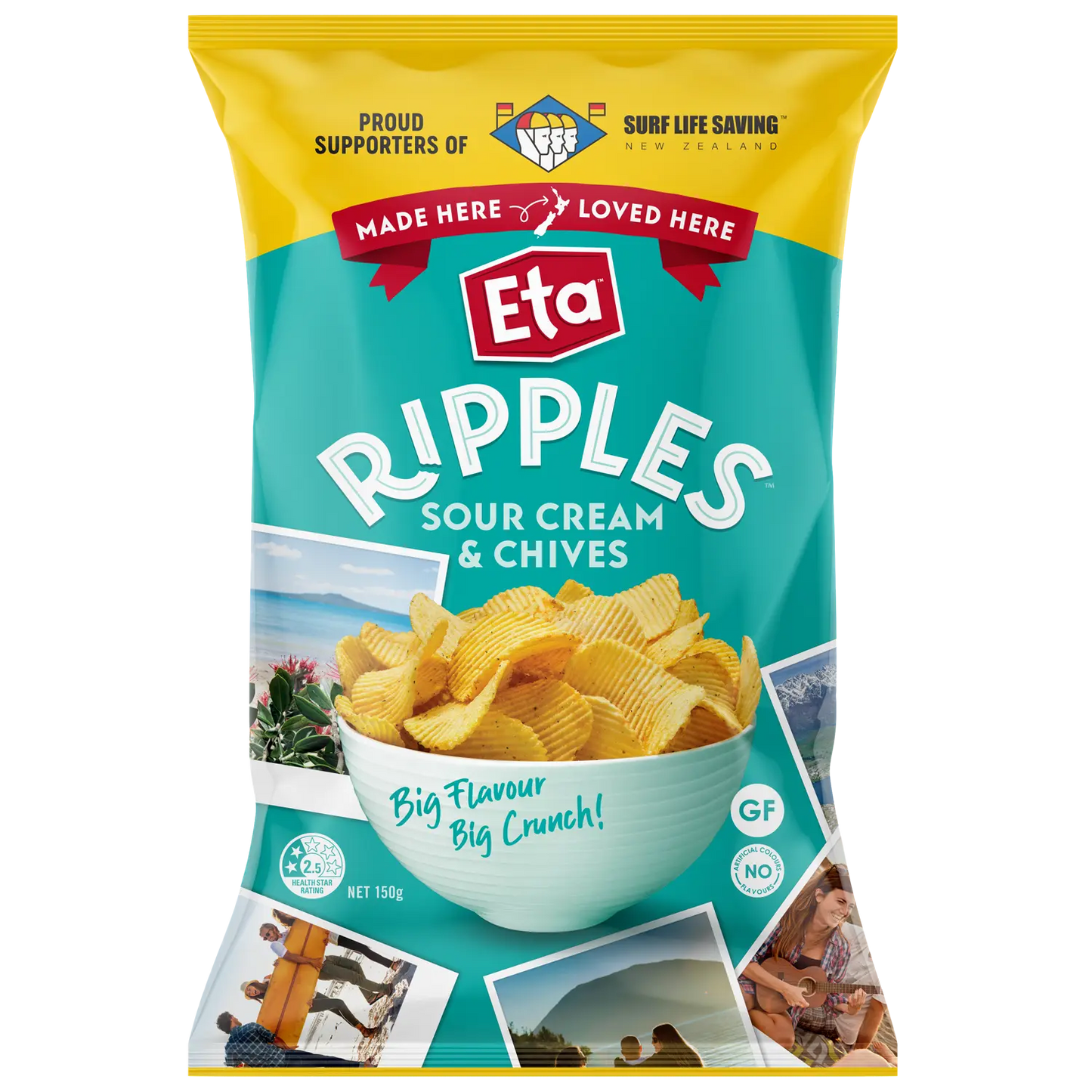 ETA Ripples Sour Cream 150g x12 - Vinays Food - ETA