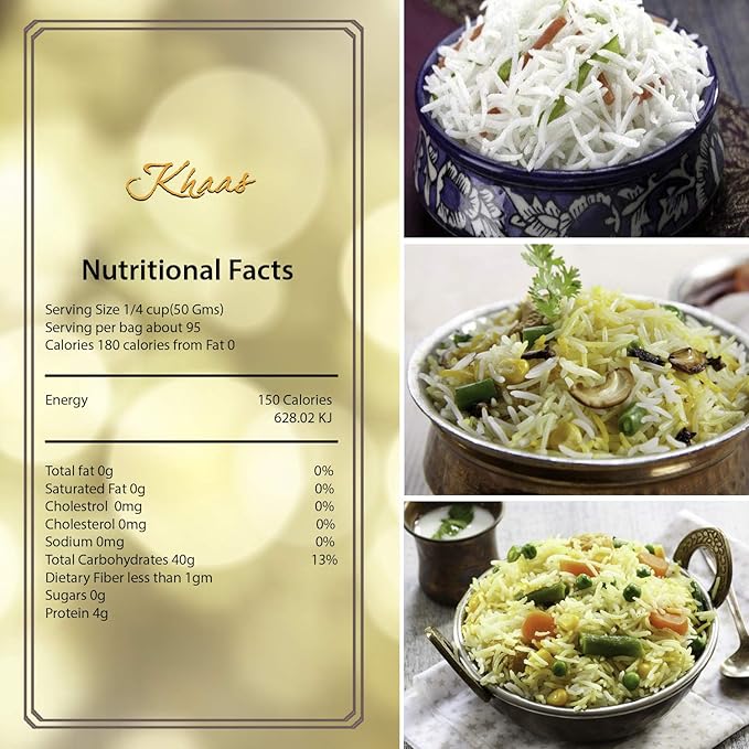 India Khaas Premium Basmati Rice 5kg x3 - Vinays Food - Khaas