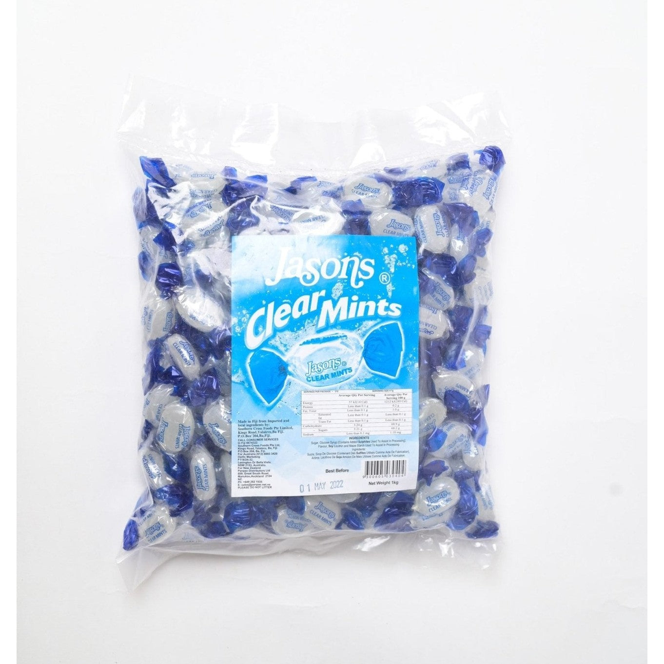 Jasons Clear Mint 200g x20 - Vinays Food - Jasons