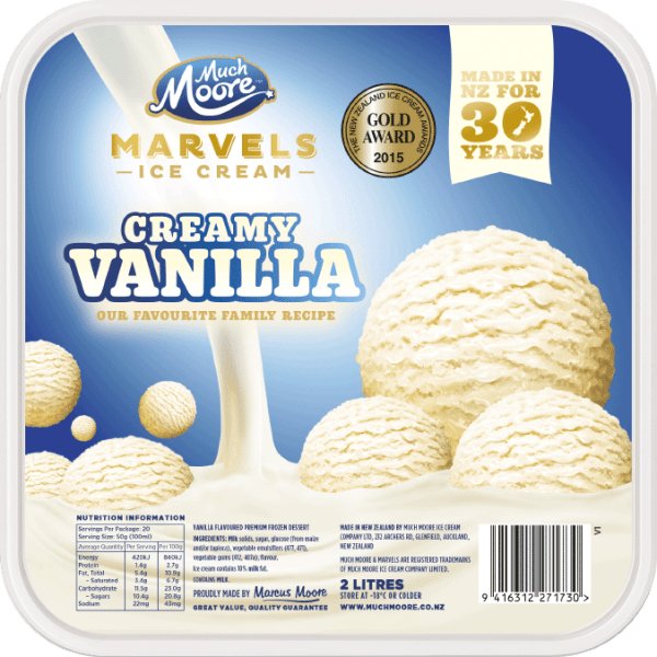 Much Moore Marvels Creamy Vanilla 2L x9 - Vinays Food - Much Moore