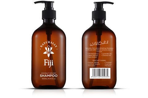 Naturally Fiji Coconut Infused Shampoo 500ml x 1 (Single Unit) - Vinays Food - Naturally Fiji