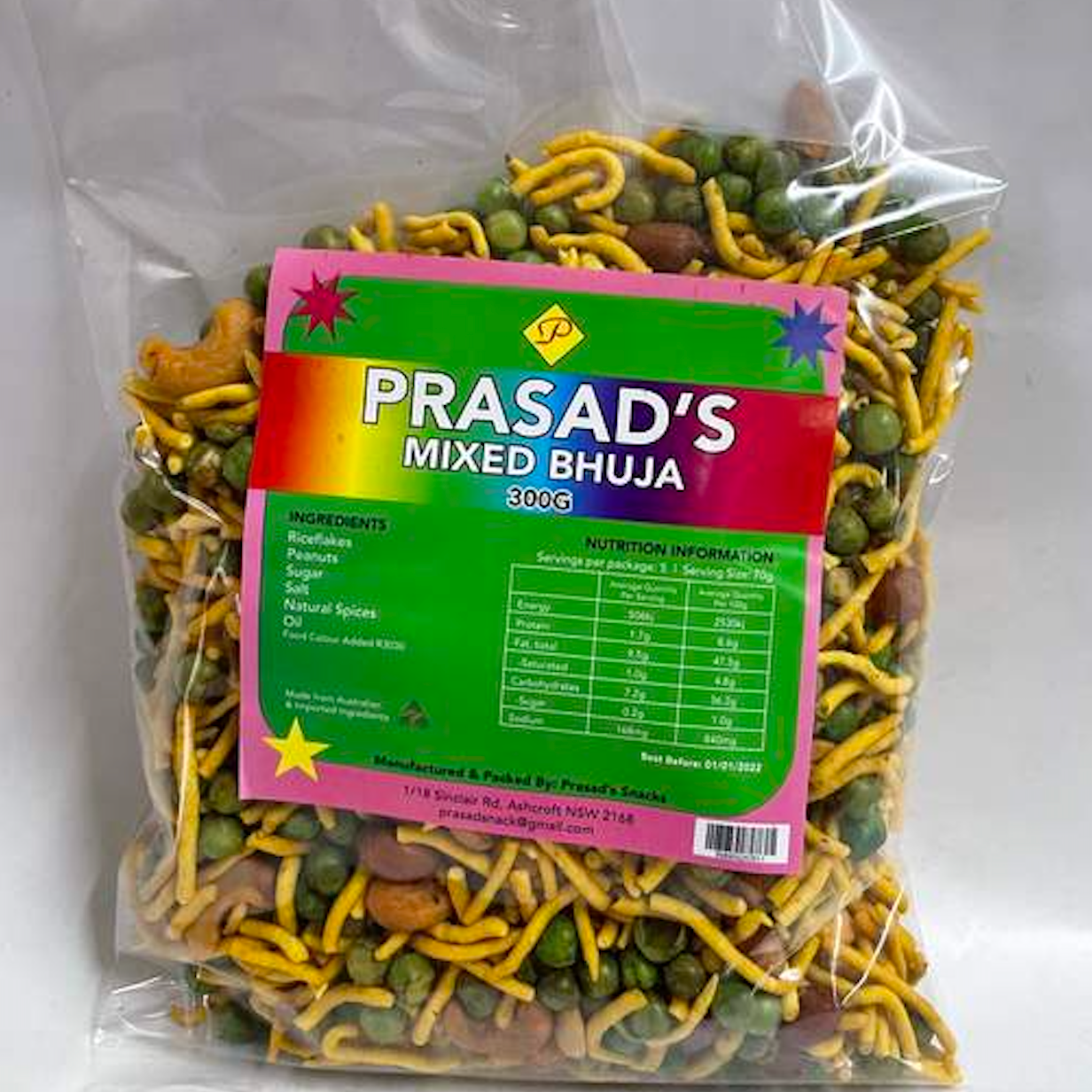 Prasad Mix Bhuja 300g x12 - Vinays Food - Prasad
