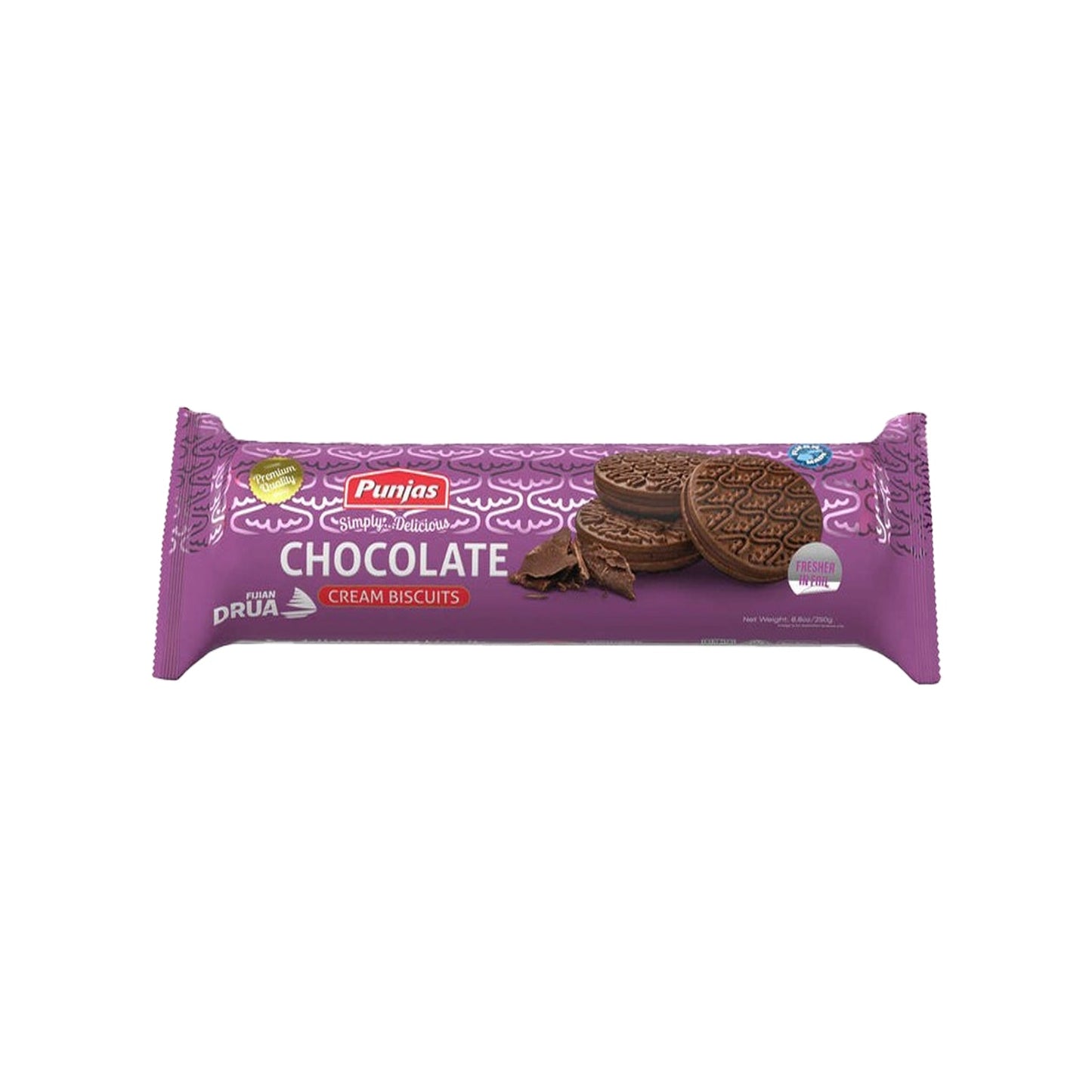 Punjas Chocolate Cream Biscuits 250g x20 - Vinays Food - Punjas