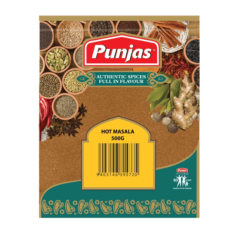 Punjas Hot Masala 500g x20 - Vinays Food - Punjas