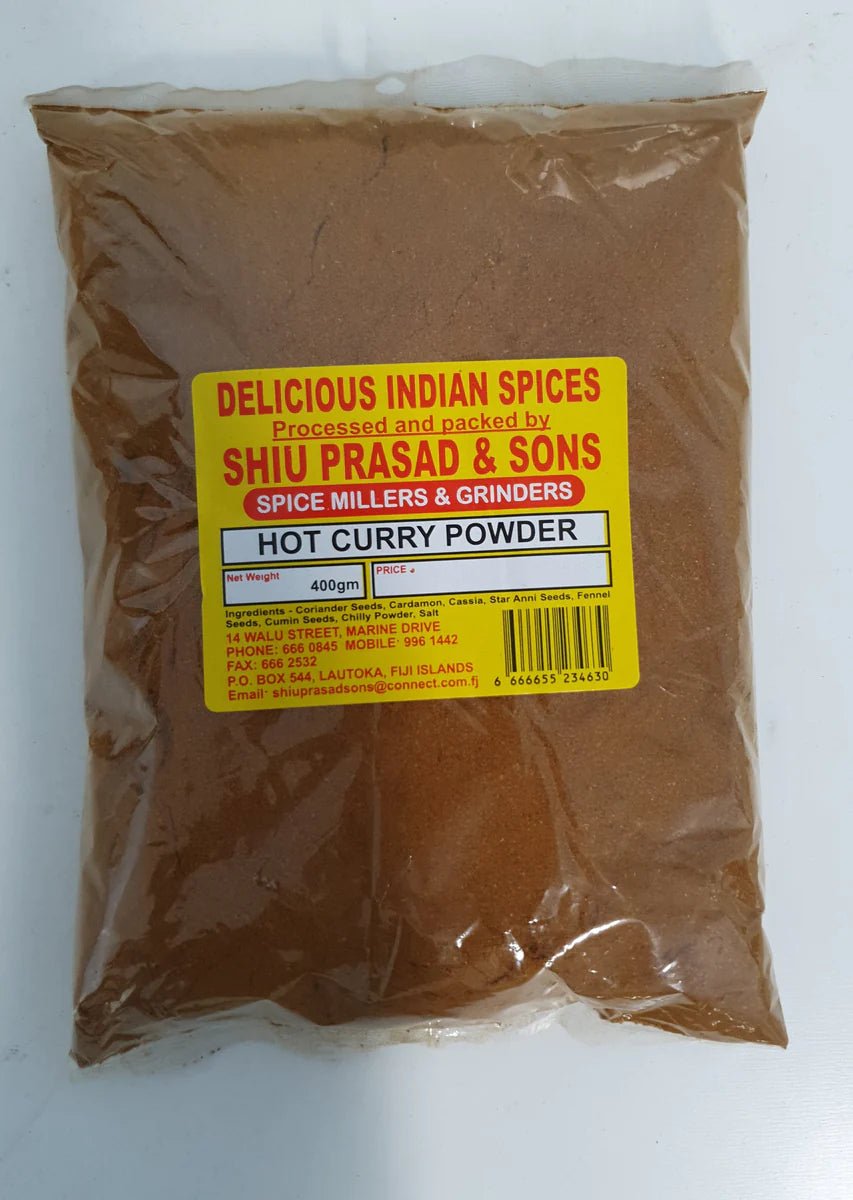 Shiu Prasad Hot Curry Powder 400g x12 - Vinays Food - Shiu Prasad