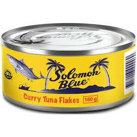 Solomon Blue Original Curry Flakes SJ in Soy Oil 160g x 24 - Vinays Food - Solomon Blue