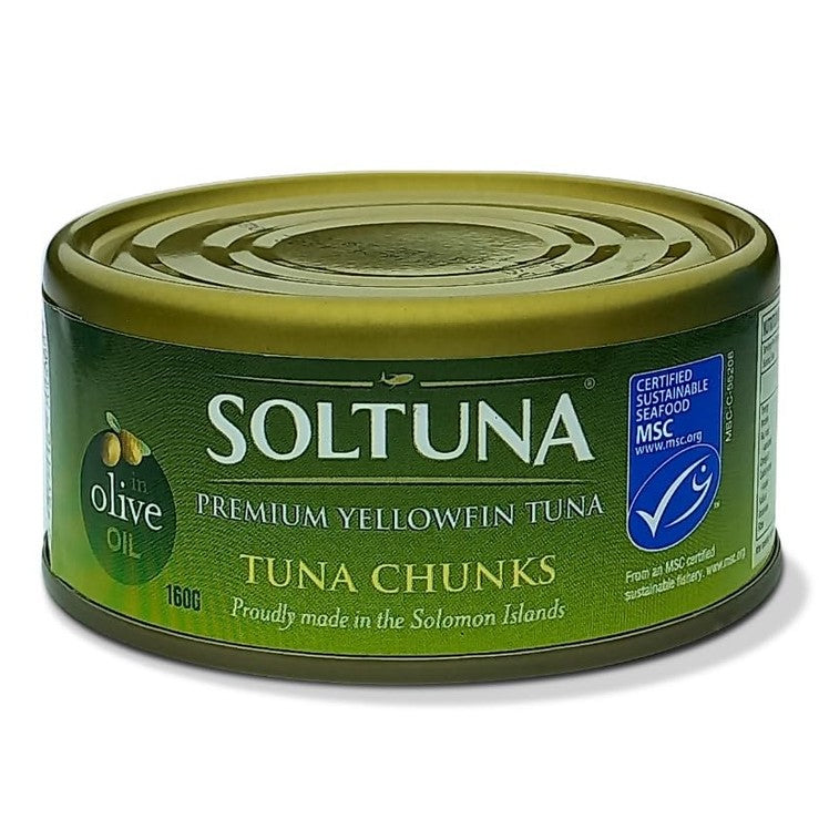 Soltuna Premium Chunk YF in Olive Oil 160g x 24 - Vinays Food - Soltuna