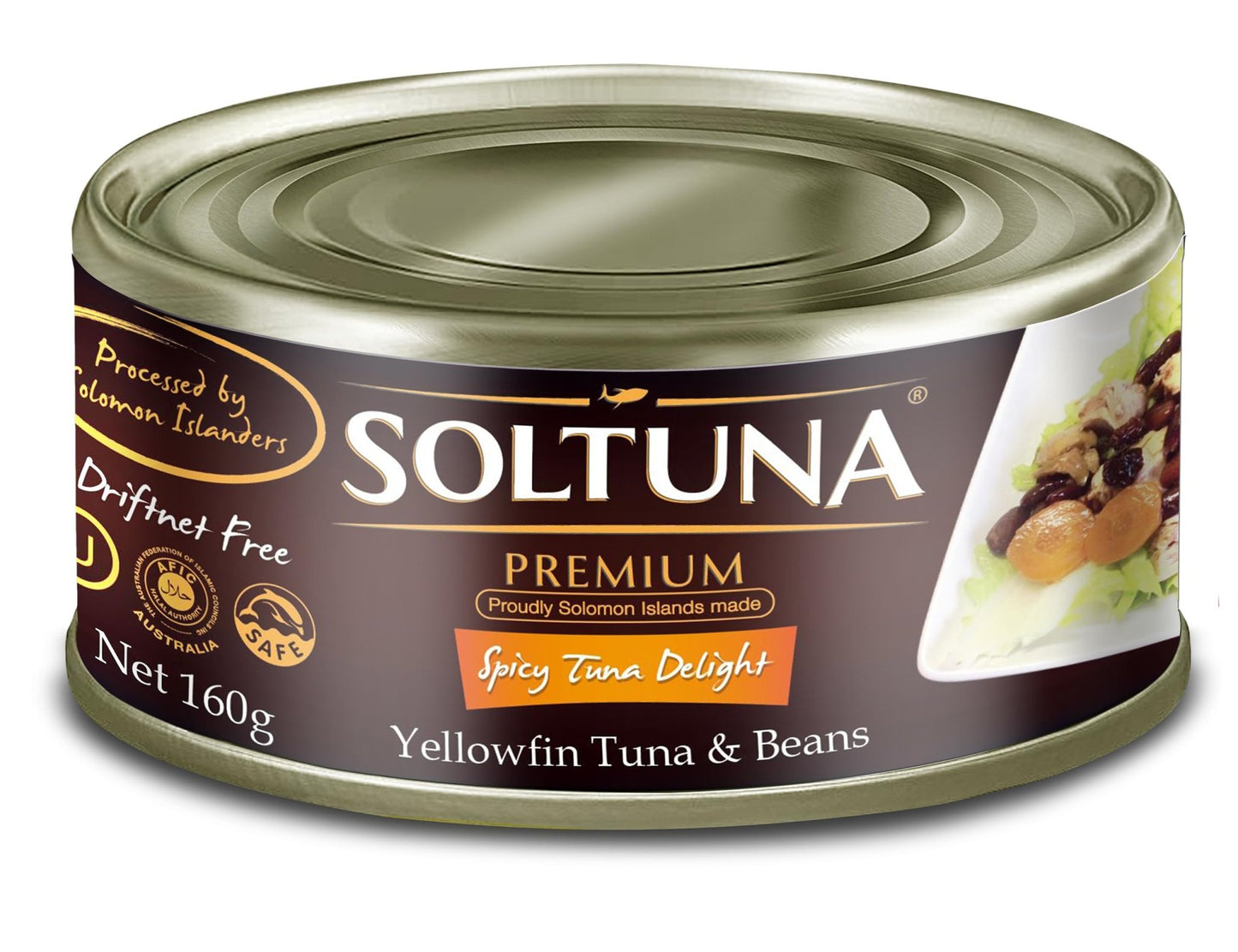 Soltuna Premium Spicy YF Tuna Delight 160g x 24 - Vinays Food - Solomon Blue