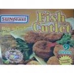 Sunfeast Fish Cutlets frozen Sri Lankan snack box with golden breaded cutlets
