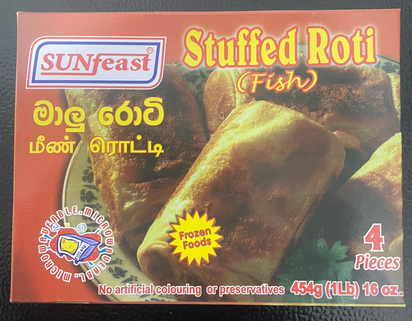 Sunfeast Fish Stuffed Roti 454g x12 - Vinays Food - Sunfeast