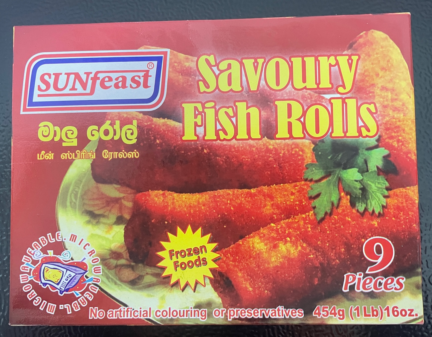 Sunfeast Savoury Rolls - Fish 454g x12 - Vinays Food - Sunfeast