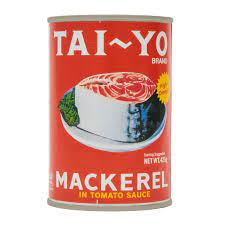 TAI - YO Mackerel in Tomato Sauce 425g x 24 - Vinays Food - Tai - Yo