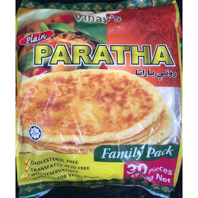 Vinay's Plain Paratha 30pcs x 6pkts - Vinays Food - Vinay's