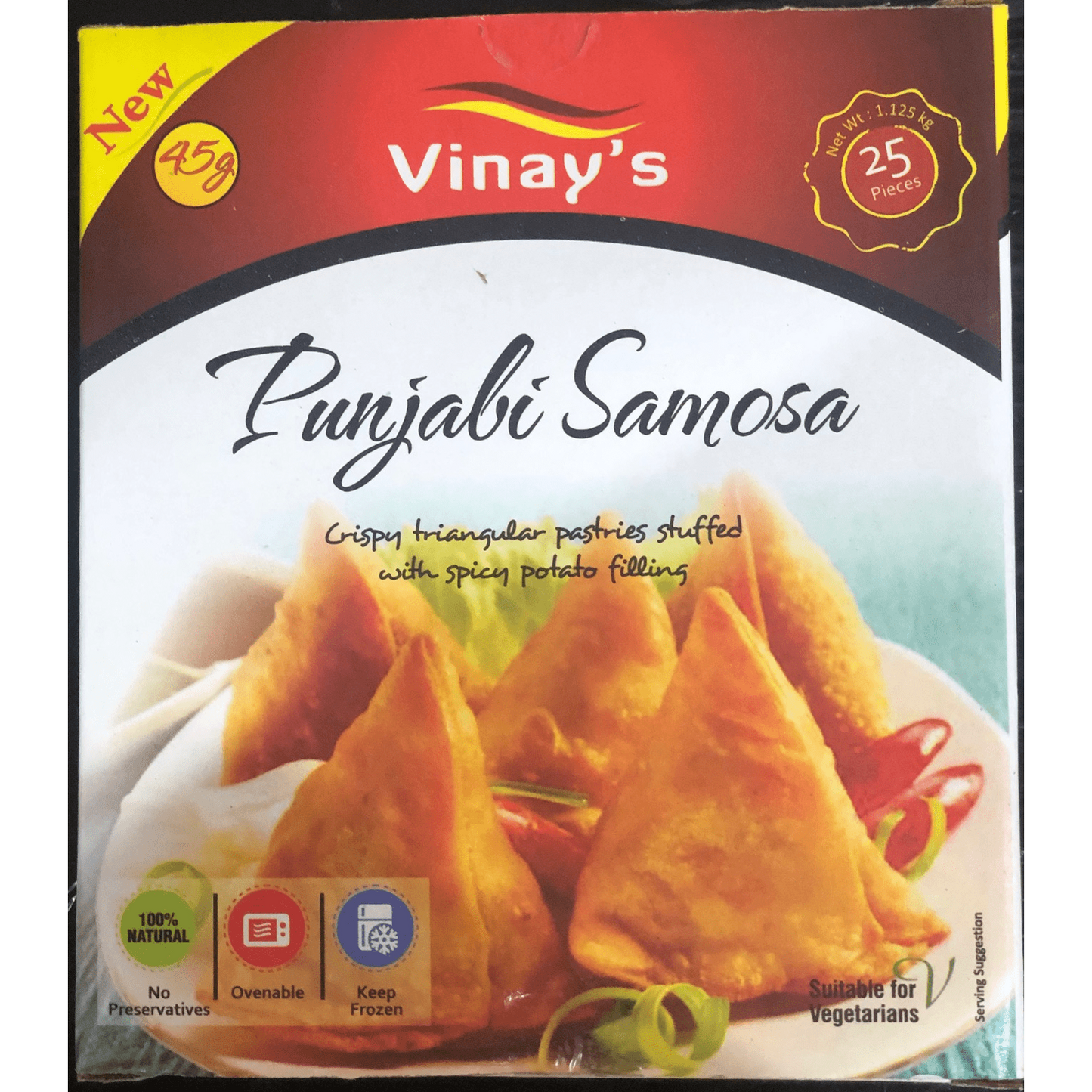 Vinay's Punjabi Samosa 25 pcs x45g x 6pkts - Vinays Food - Vinay's