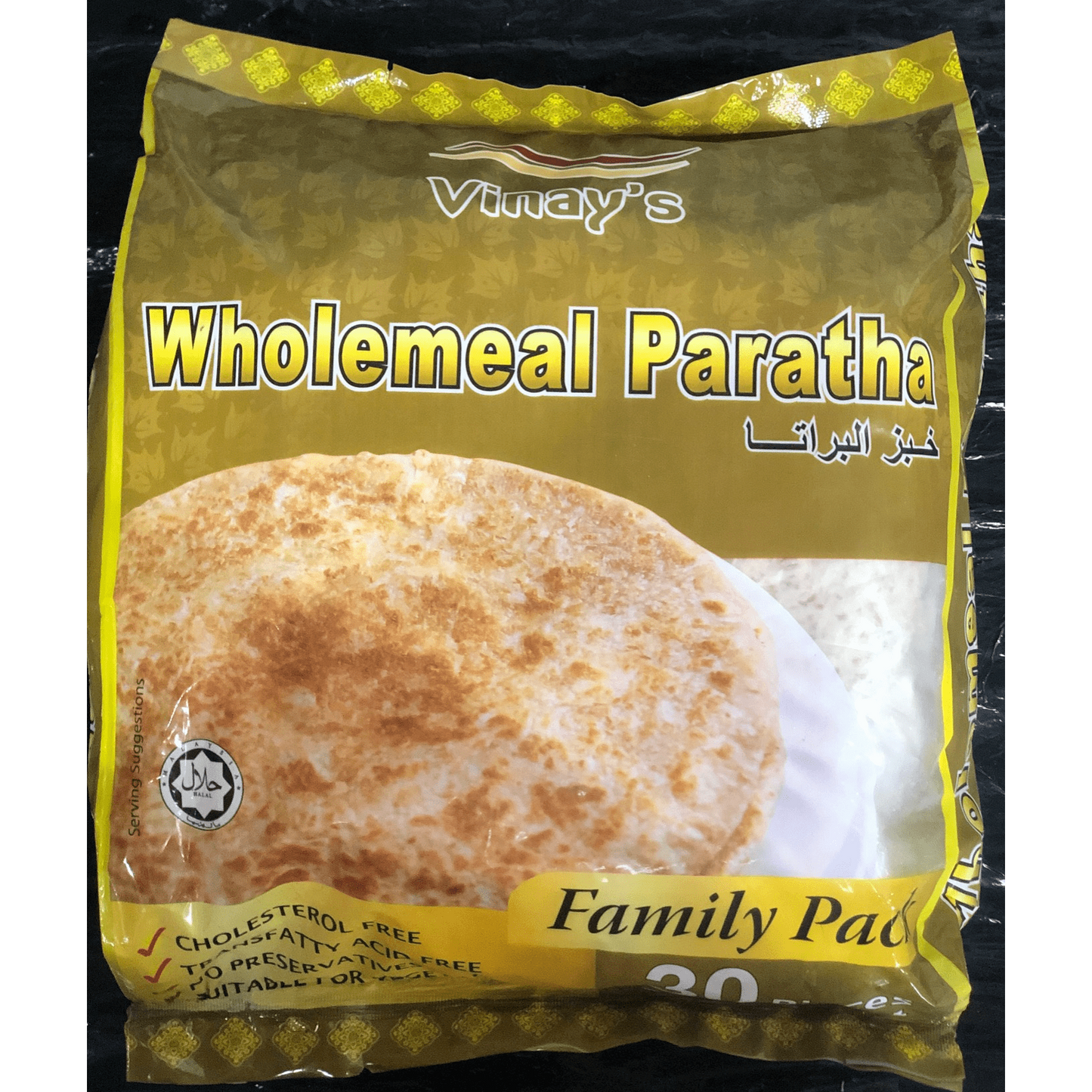 Vinay's Wholemeal Paratha 30pcs x 6pkts - Vinays Food - Vinay's