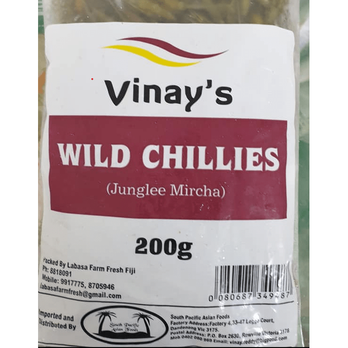 Vinay's Wild Chilli 200g x 15 - Vinays Food - Vinay's