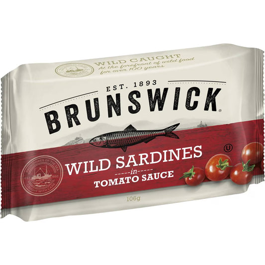 Brunswick Sardines in Tomato Sauce 106g x18