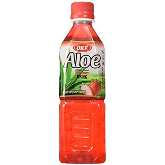OKF Aloe Vera Drink Strawberry 500ml x 20