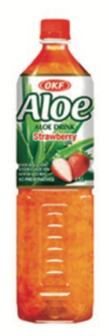 OKF Aloe Vera Drink Strawberry 1.5L x 12