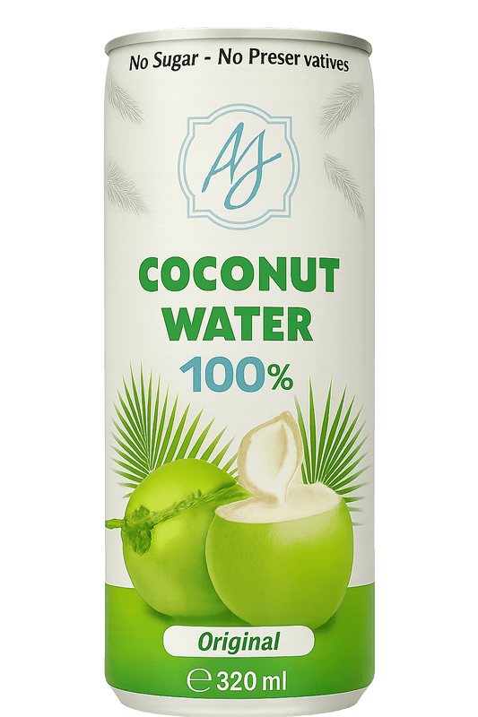 AJ Coconut Water 320ml X 24 - Vinays Food - AJ Fresh Foods Pty Ltd