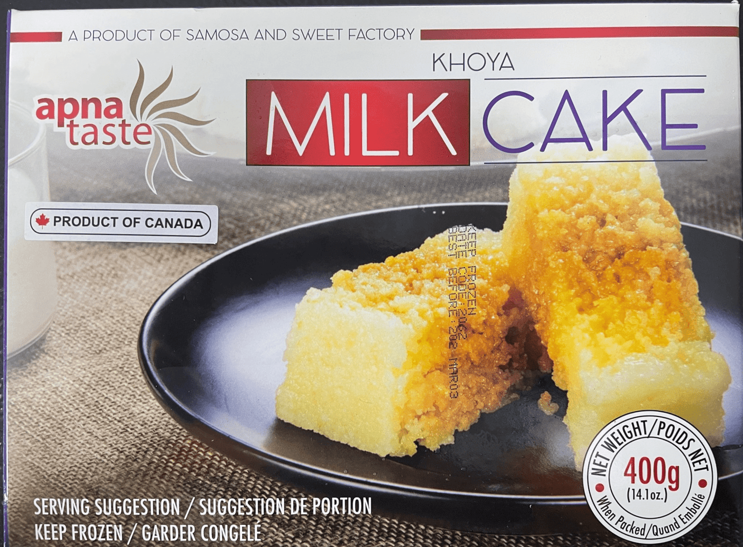 Apna Taste Khoya Milk Cake 400g x14 - Vinays Food - Apna Taste