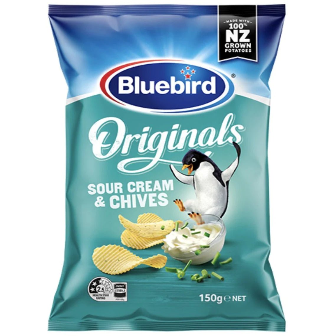 Bluebird Sour Cream & Chive 150g x12 - Vinays Food - Bluebird