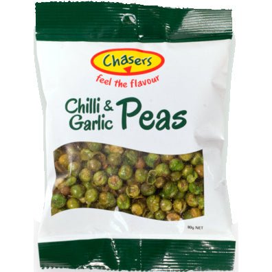 Chasers Peas Chilli Garlic 200g x24 - Vinays Food - Chasers