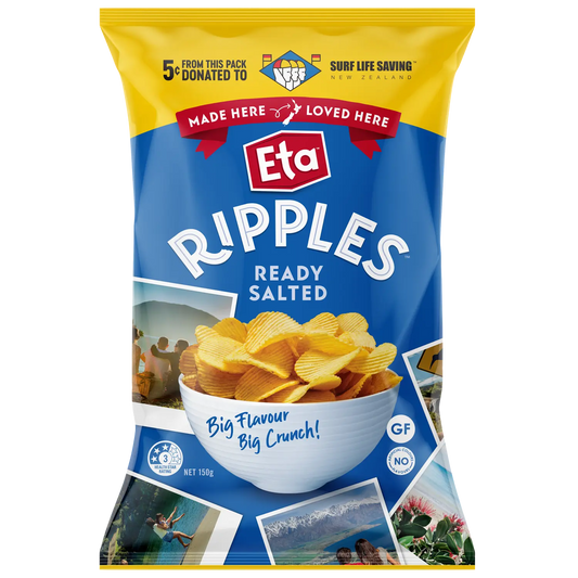 ETA Ripples Ready Salted 150g x12 - Vinays Food - ETA