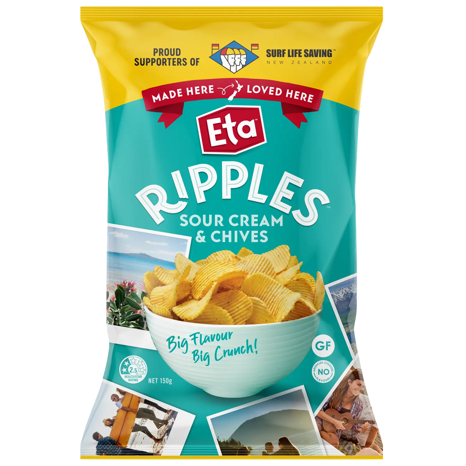 ETA Ripples Sour Cream 150g x12 - Vinays Food - ETA