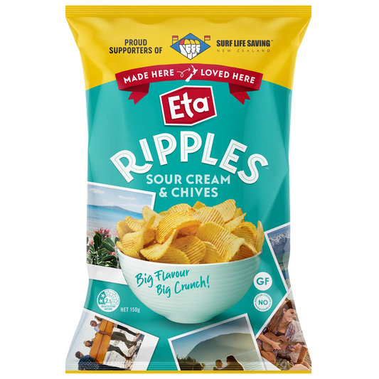ETA Ripples Sour Cream 150g x12 - Vinays Food - ETA