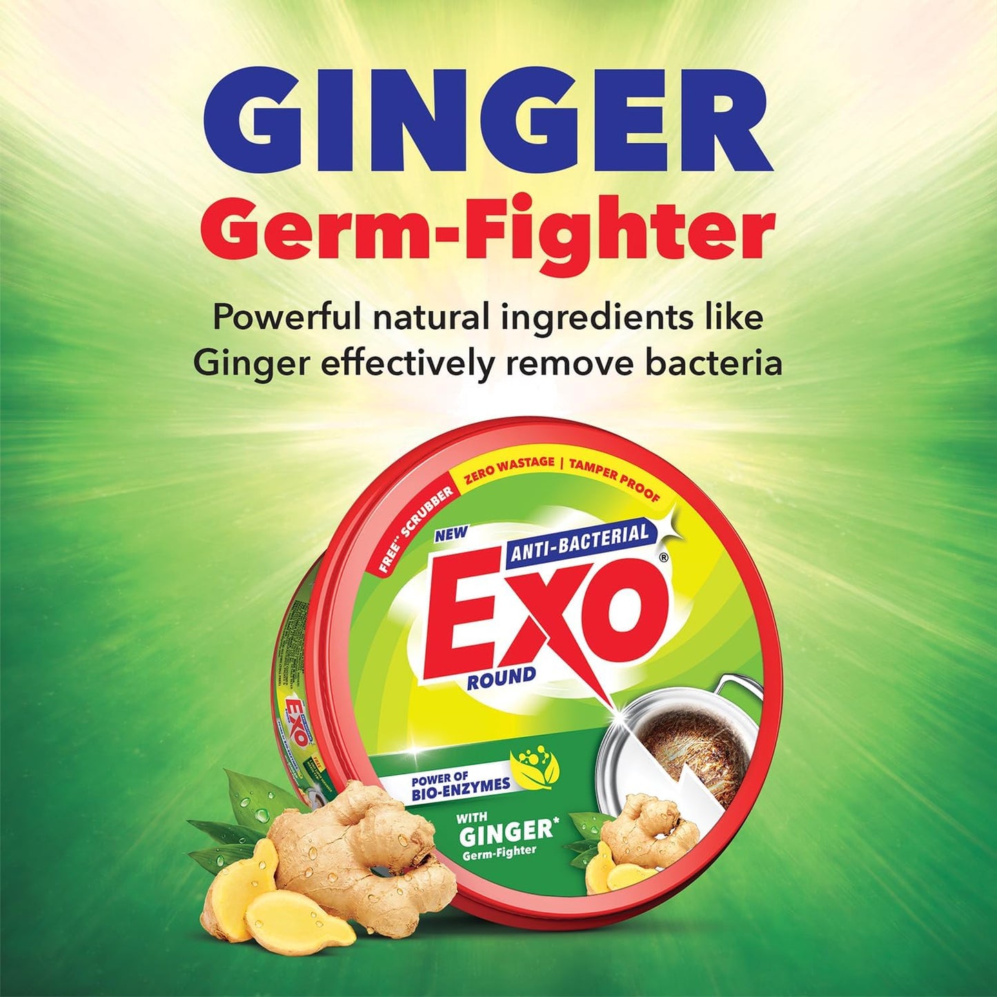 Exo Round Ginger Twist 400g x36 - Vinays Food - Punjas