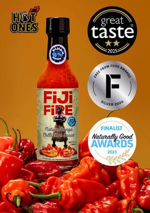 Fiji Fire Original Bongo Chilli Hot Sauce 150ml x12 - Vinays Food - Down to Earth