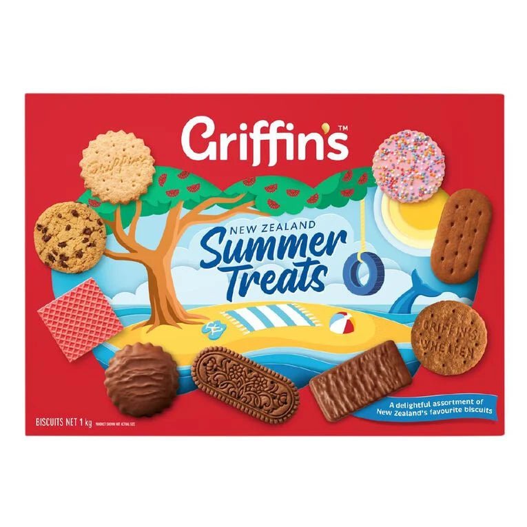 Griffins NZ Summer Treat Assorted 1kg x6 - Vinays Food - Griffins