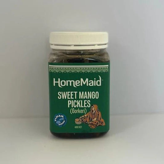 HomeMaid Sweet Mango Pickle - Gorkeri 400g x24 (Carton) - Vinays Food - Home Maid