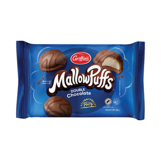 Griffins Double Choc Mallowpuffs 200g x20
