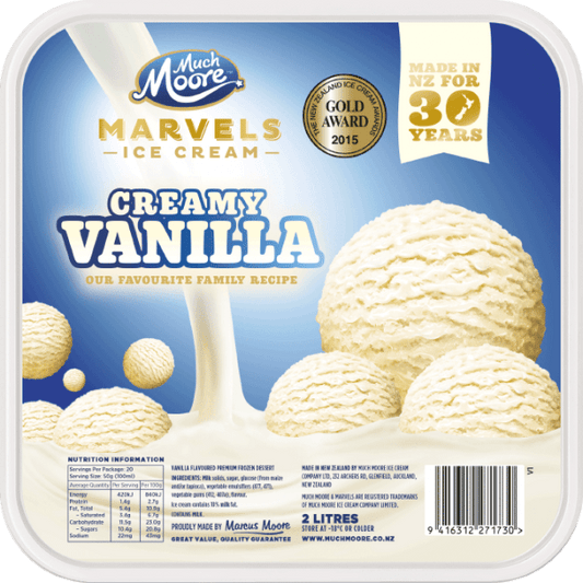 Much Moore Marvels Creamy Vanilla 2L x9 - Vinays Food - Much Moore