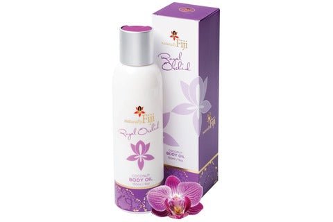 Naturally Fiji Coconut Body Oil Royal Orchid 150ml x 1 (Single Unit) - Vinays Food - Naturally Fiji