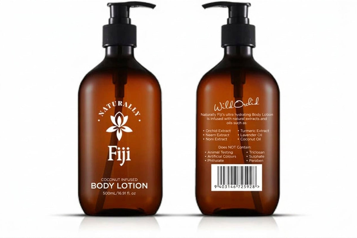 Naturally Fiji Coconut Infused Lotion 500ml x 1 (Single Unit) - Vinays Food - Naturally Fiji