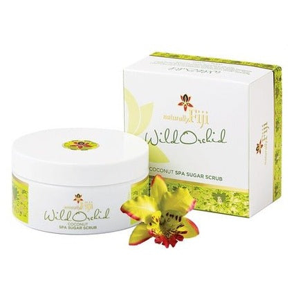 Naturally Fiji Coconut Sugar Scrub Wild Orchid 200ml x 1 (Single Unit) - Vinays Food - Naturally Fiji