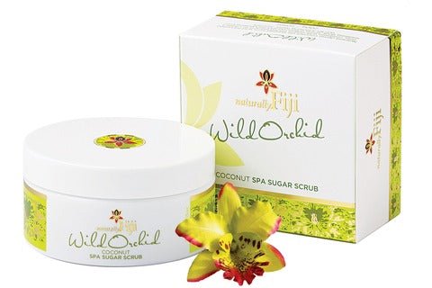 Naturally Fiji Coconut Sugar Scrub Wild Orchid 200ml x 1 (Single Unit) - Vinays Food - Naturally Fiji
