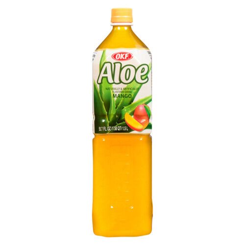 OKF Aloe Vera Drink Mango 1.5L x 12 - Vinays Food - OKF