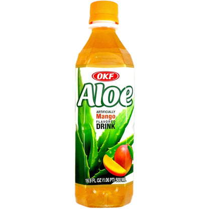 OKF Aloe Vera Drink Mango 500ml x 20 - Vinays Food - OKF