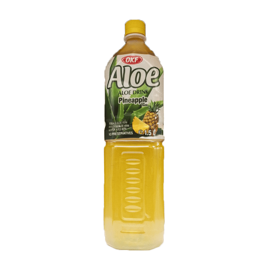 OKF Aloe Vera Drink Pineapple 1.5L x 12 - Vinays Food - OKF