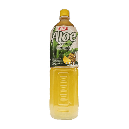 OKF Aloe Vera Drink Pineapple 1.5L x 12 - Vinays Food - OKF