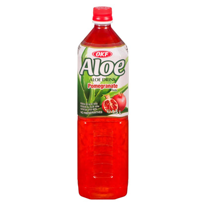 OKF Aloe Vera Drink Pomegranate 1.5L x 12 - Vinays Food - OKF
