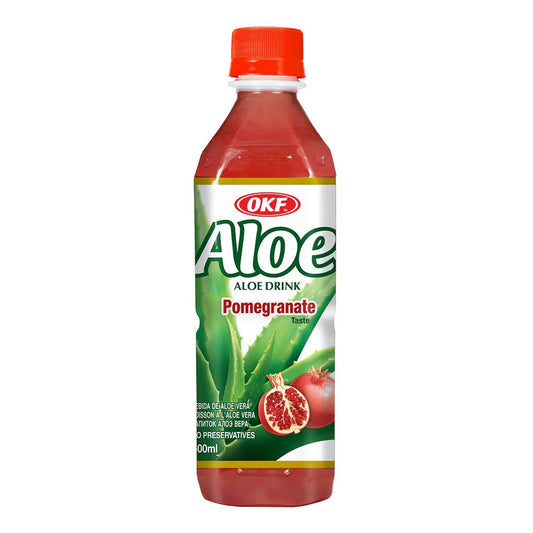 OKF Aloe Vera Drink Pomegranate 500ml x 20 - Vinays Food - OKF